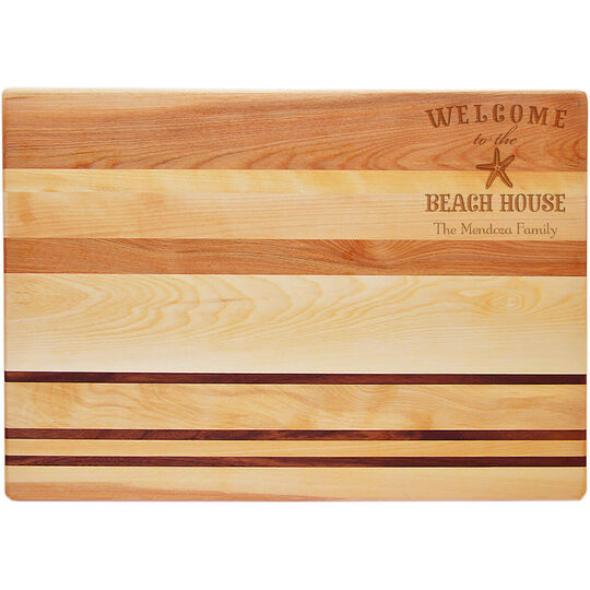 Beach House Horizon Large 20-inch Wood Cutting Board
